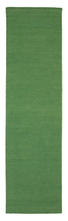 Kelim Modern Teppich 90x160cm - Rechteckig / Grün / 90 x 160 cm Rechteckig