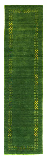 Tapis de couloir Tapis Gabbeh - Indus - 200 x 80 cm - vert