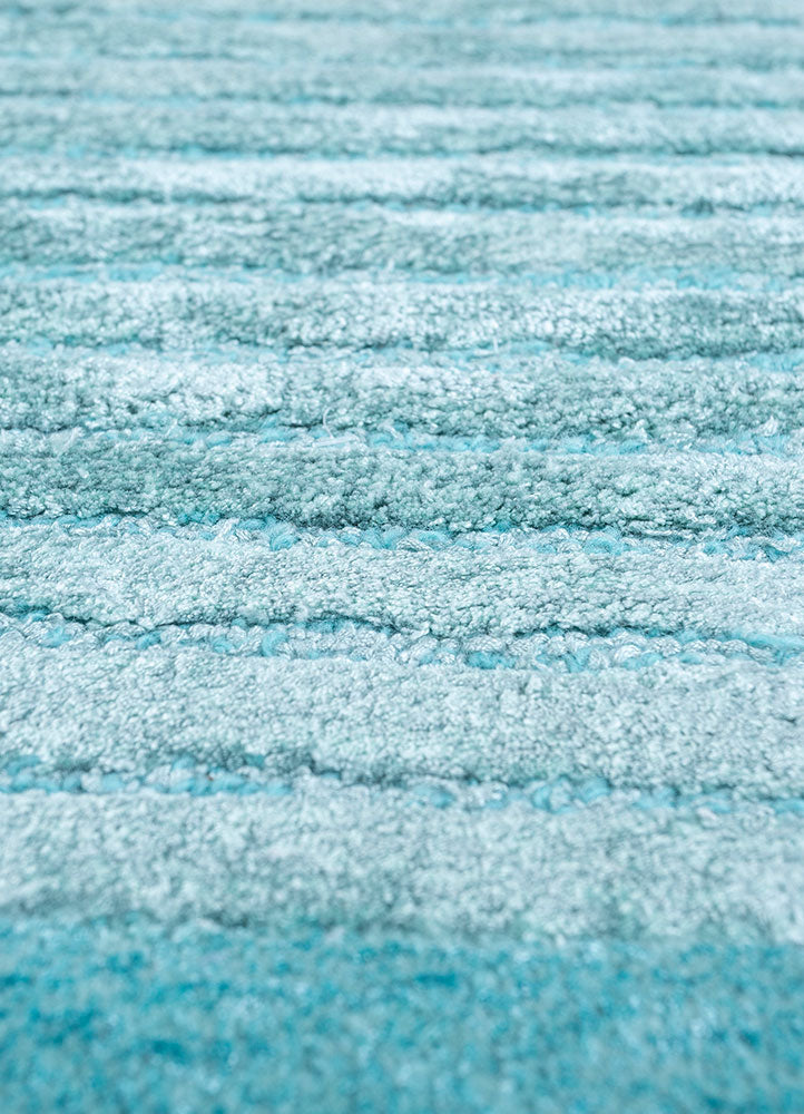 Designer Teppich sonderform  - 210 x 150 cm - türkis