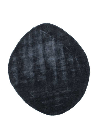 Designer Teppich sonderform  - 140 x 122 cm - anthrazit