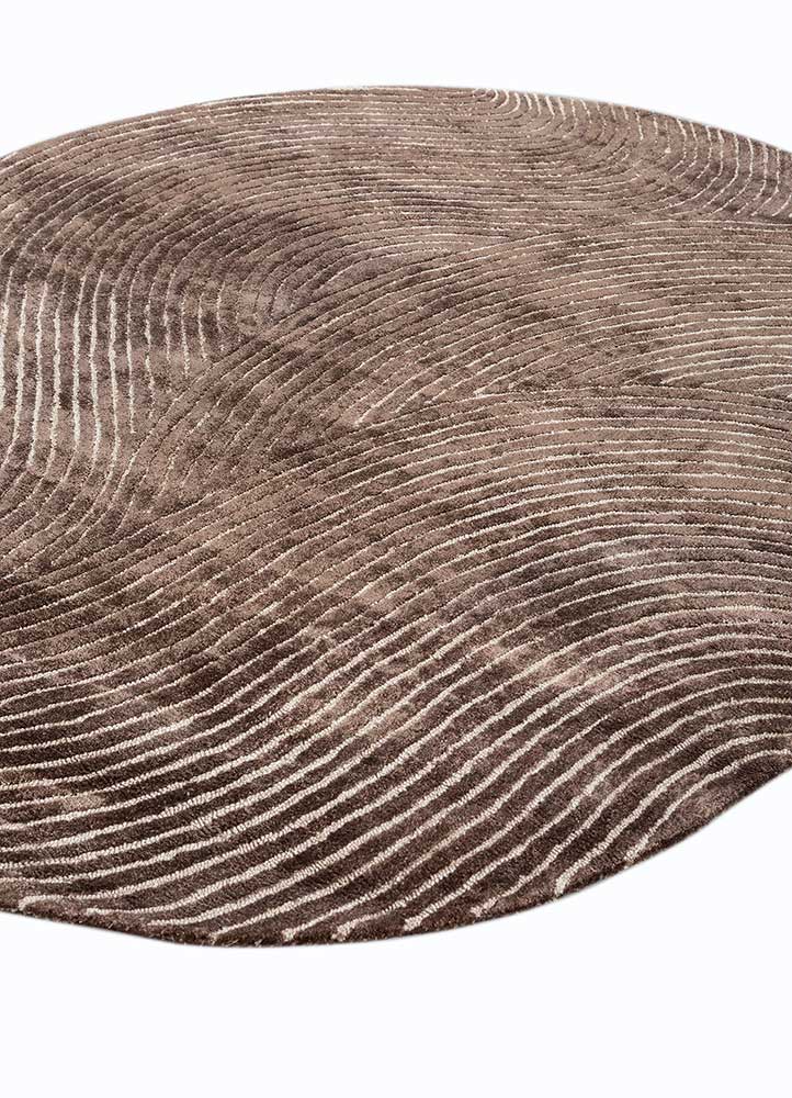 Designer Teppich sonderform  - 198 x 150 cm - beige