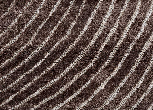 Designer Teppich sonderform  - 198 x 150 cm - beige