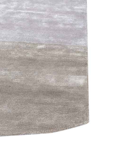 Designer Teppich sonderform  - 240 x 150 cm - hellgrau