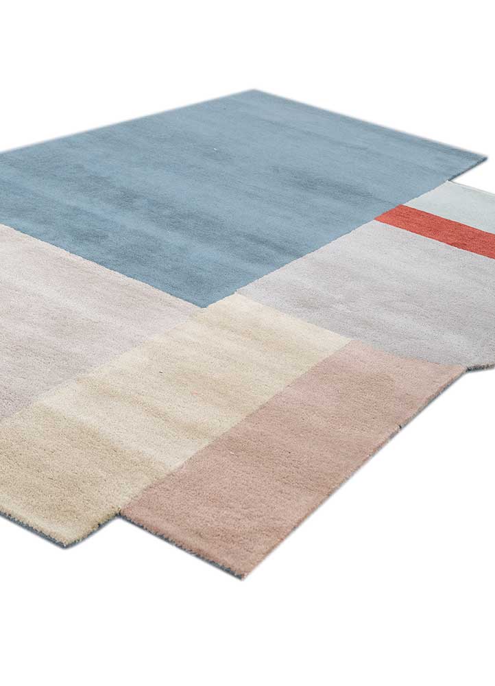 Wollteppich sonderform  - 235 x 150 cm - mehrfarbig