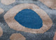 Designer Teppich sonderform  - 270 x 180 cm - blau