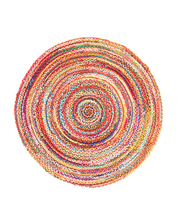 Sisalteppich - ML-Indigostripy - rund