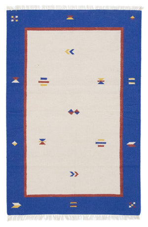 Kelim Teppich - Trendy 180 x 120 cm - beige
