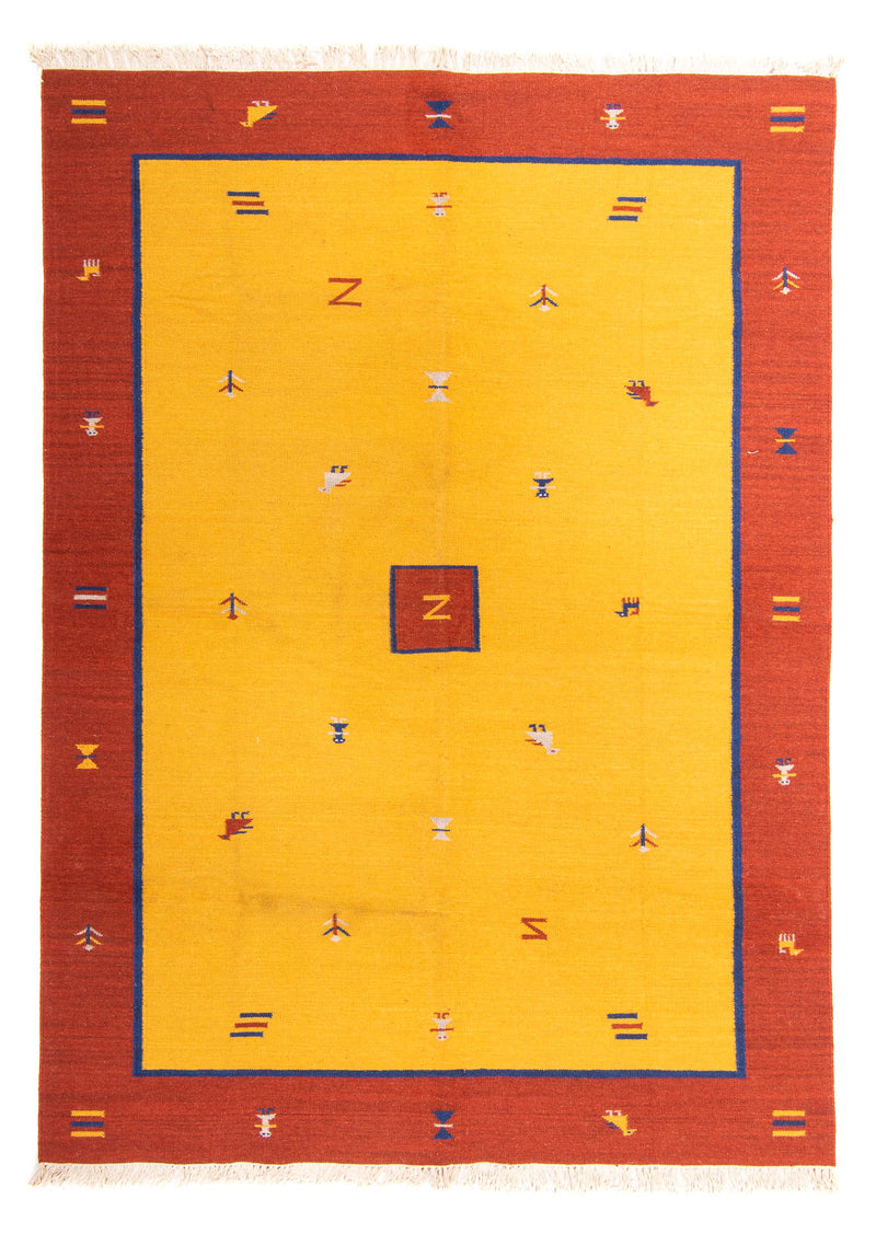 Kelim Teppich - Trendy 240 x 170 cm - gold
