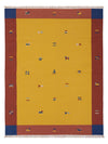 Kilim moderne Tapis - Tapis en laine - or - Rectangle / Or / 170 x 240 cm Rectangle