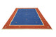 Kelim Teppich - Trendy 300 x 200 cm - blau
