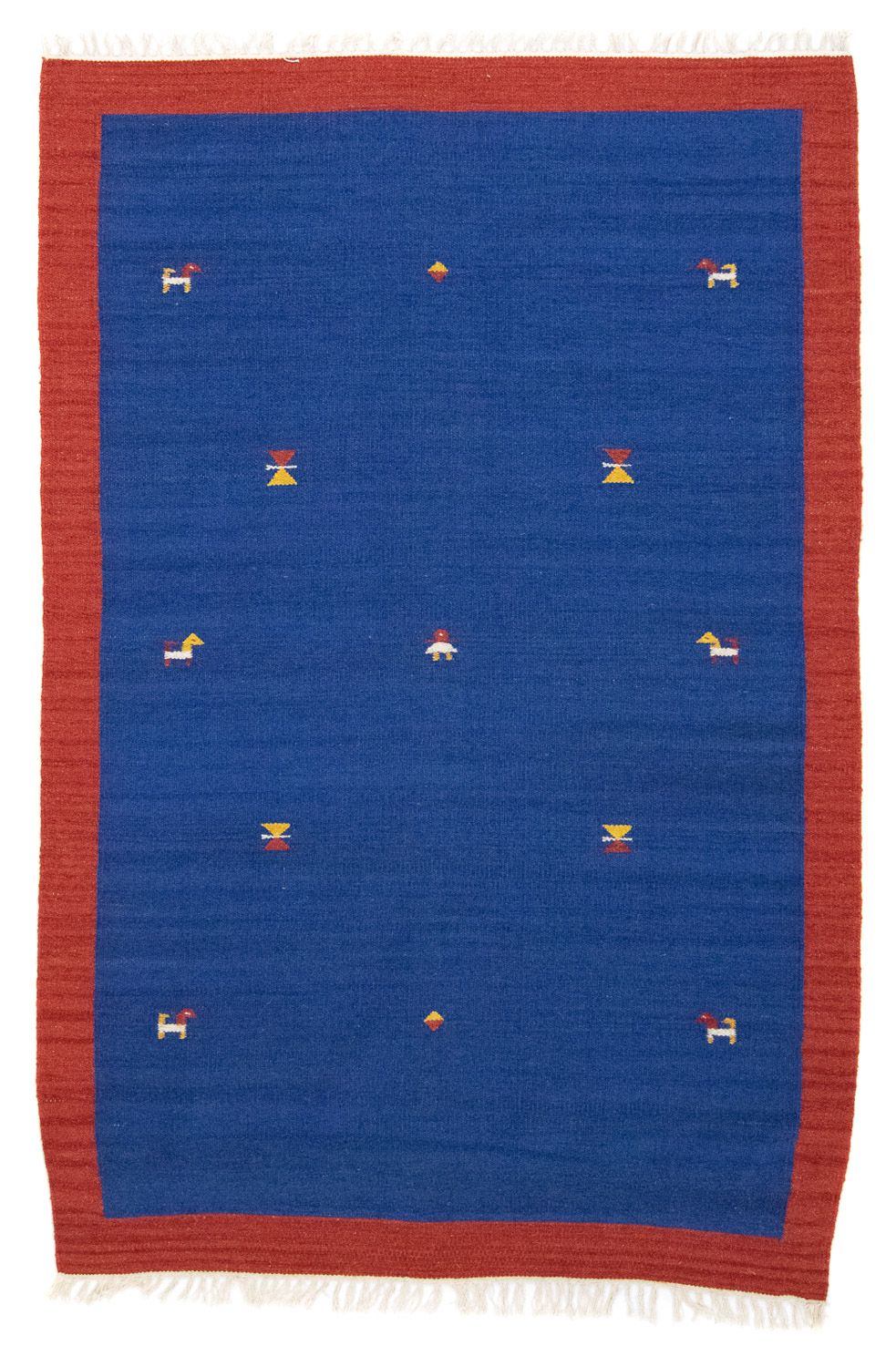 Kelim Teppich - Trendy 180 x 120 cm - blau