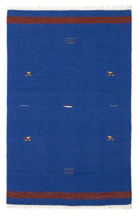 Tapis Kelim - Tendance - 180 x 120 cm - bleu