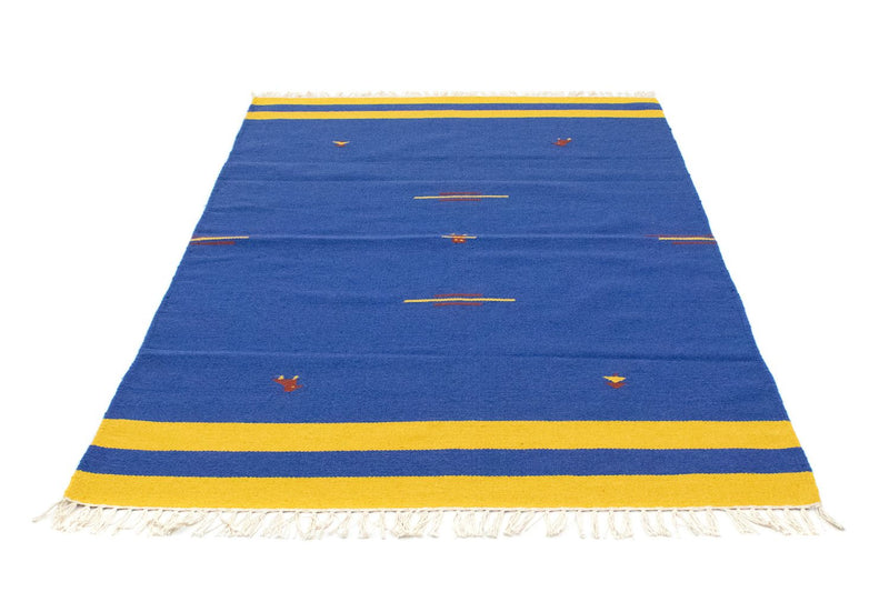 Kelim Teppich - Trendy 180 x 120 cm - blau
