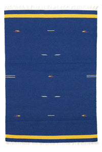 Tapis Kelim - Tendance - 180 x 120 cm - bleu