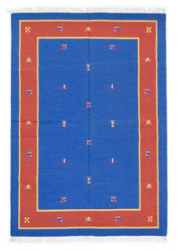 Tapis Kelim - Tendance - 200 x 140 cm - bleu