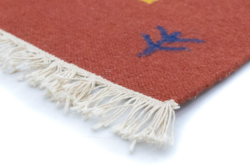 Kelim Teppich - Trendy 200 x 140 cm - blau