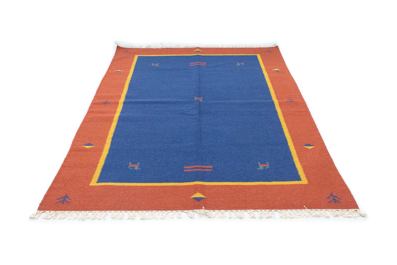Kelim Teppich - Trendy 200 x 140 cm - blau
