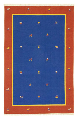 Kelim Teppich - Trendy 300 x 200 cm - blau