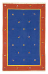 Kilim moderno Tappeto 200x300cm - Tappeto di lana - blu - Rettangolo / Blu / 200 x 300 cm Rettangolo