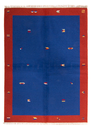 Kelim Teppich - Trendy 240 x 170 cm - dunkelblau