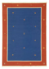 Kilim moderno Tappeto 200x300cm - Tappeto di lana - blu - Rettangolo / Blu / 200 x 300 cm Rettangolo