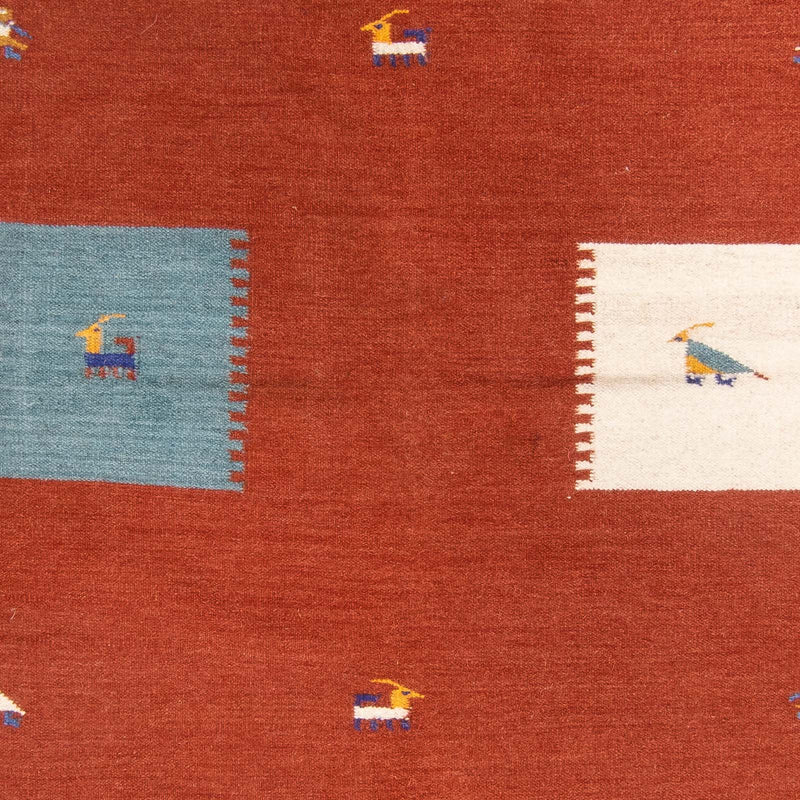 Kelim Teppich - Trendy 240 x 170 cm - dunkelrot