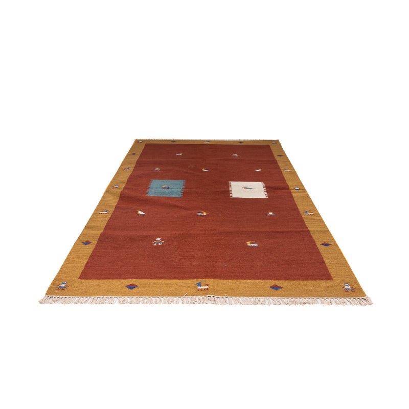 Kelim Teppich - Trendy 240 x 170 cm - dunkelrot