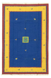 Tapis Kelim - Tendance - 300 x 200 cm - bleu