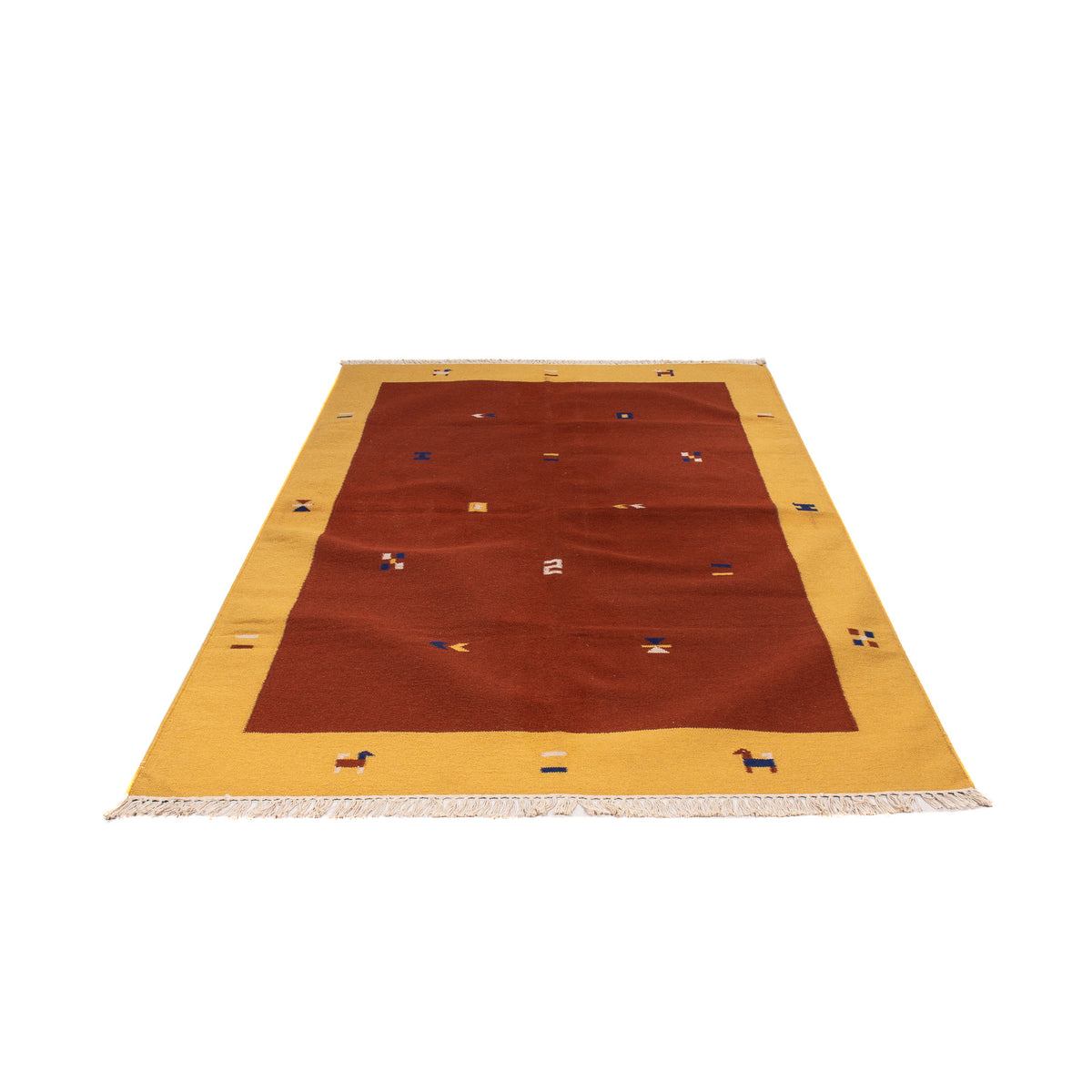 Kelim Teppich - Trendy 240 x 170 cm - dunkelrot