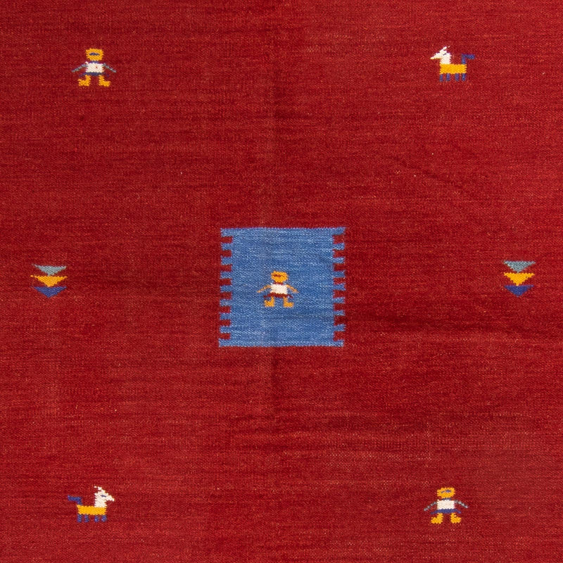 Kelim Teppich - Trendy 240 x 170 cm - dunkelrot