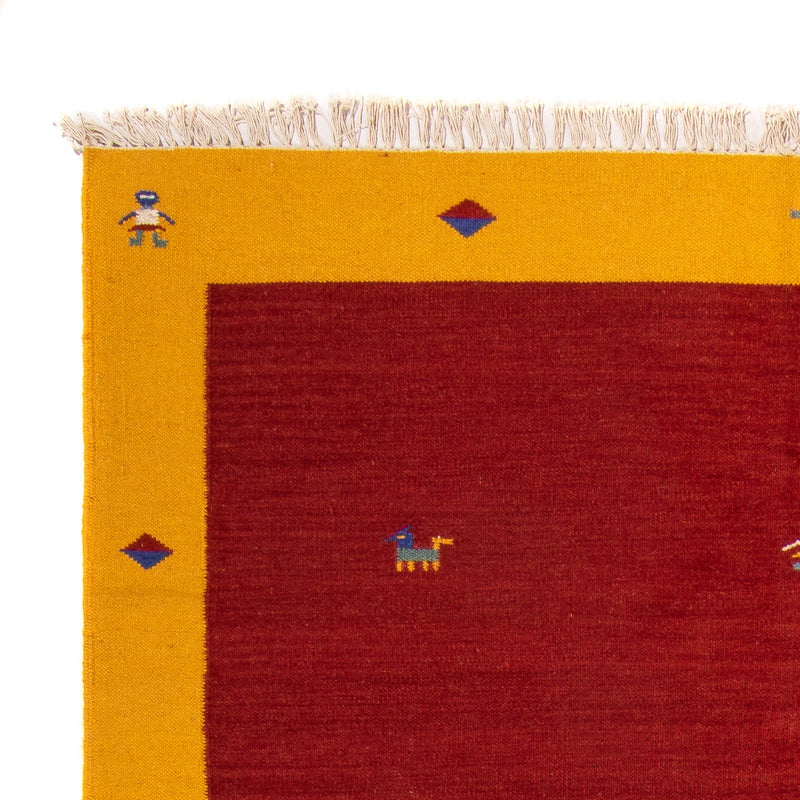 Kelim Teppich - Trendy 240 x 170 cm - dunkelrot