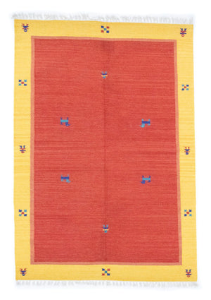 Kelim Teppich - Trendy 200 x 140 cm - rot