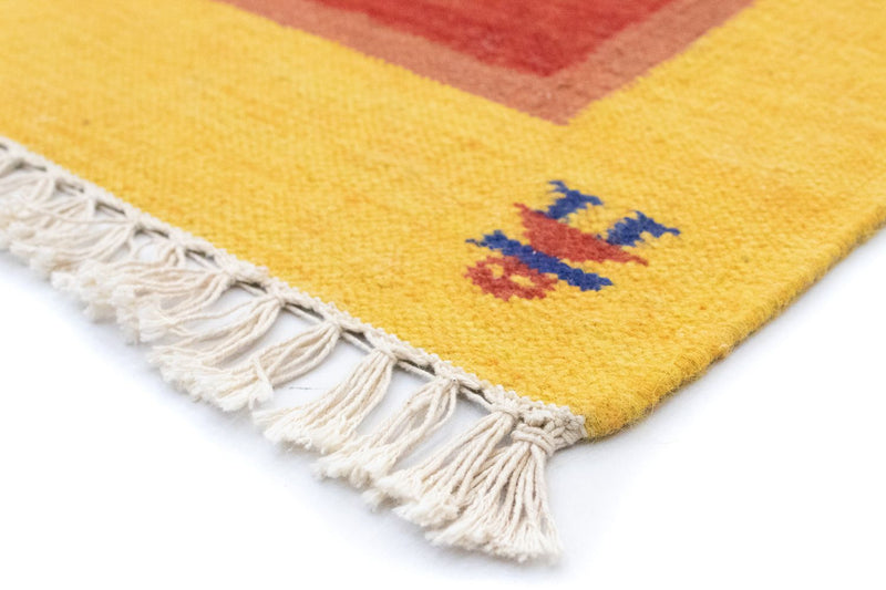 Kelim Teppich - Trendy 200 x 140 cm - rot