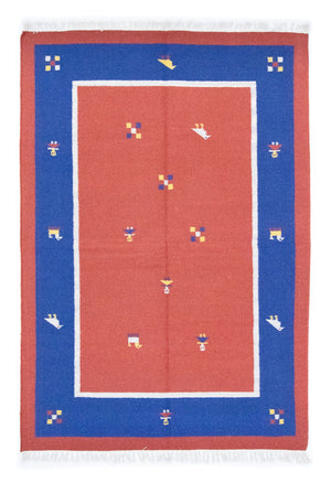 Kelim Teppich - Trendy 200 x 140 cm - orange