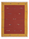 Kilim moderne Tapis - Tapis en laine - rouge - Rectangle / Rouge / 170 x 240 cm Rectangle