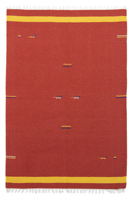 Kelim Teppich - Trendy 200 x 140 cm - rot