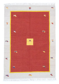 Tapis Kelim - Tendance - 200 x 140 cm - rouge