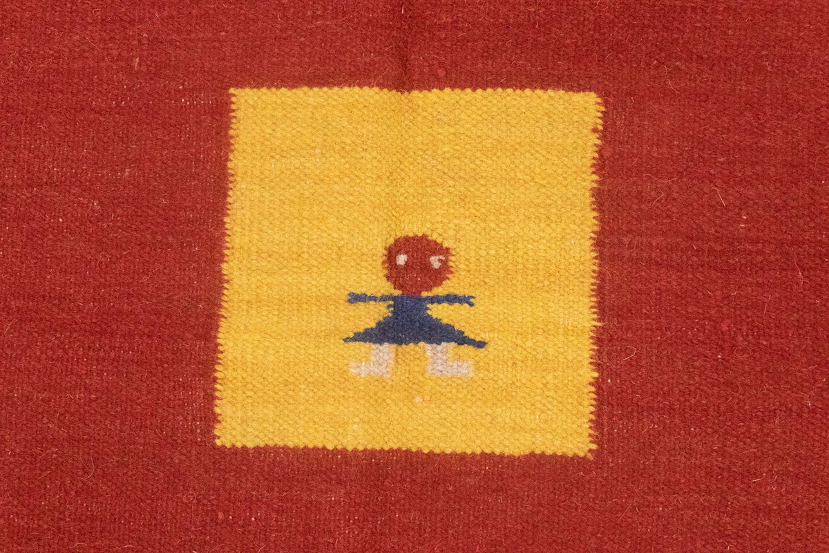 Kelim Teppich - Trendy 200 x 140 cm - rot