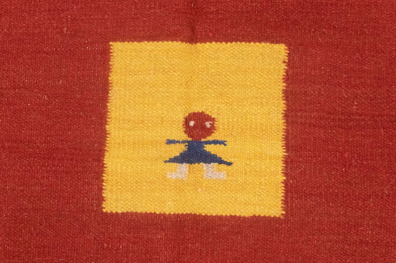 Kelim Teppich - Trendy 200 x 140 cm - rot