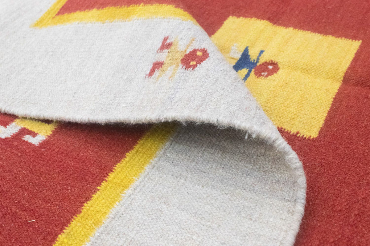 Kelim Teppich - Trendy 200 x 140 cm - rot