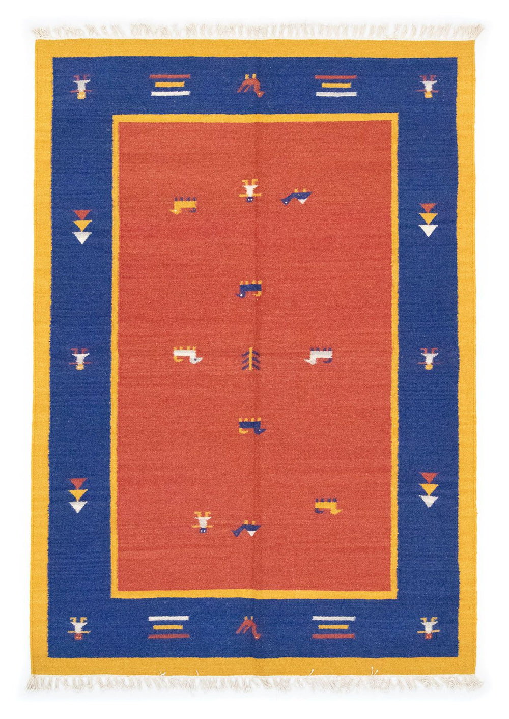 Kelim Teppich - Trendy 200 x 140 cm - orange