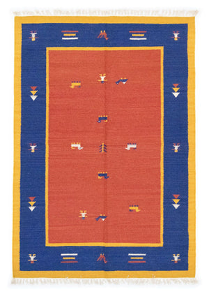 Kelim Teppich - Trendy 200 x 140 cm - orange