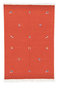 Tapis Kelim - Tendance - 200 x 140 cm - orange