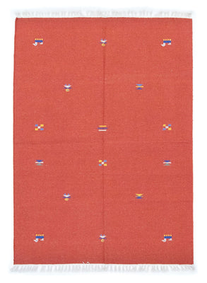 Kelim Teppich - Trendy 200 x 140 cm - orange