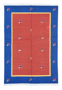 Tapis Kelim - Tendance - 200 x 140 cm - rouge