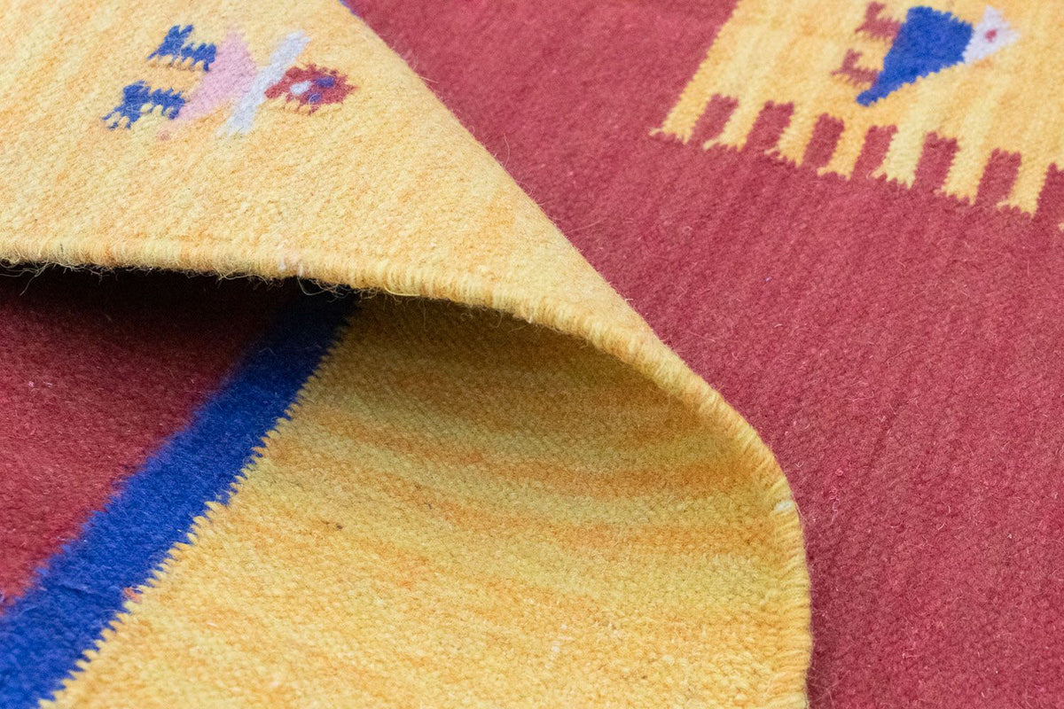 Kelim Teppich - Trendy 200 x 140 cm - orange