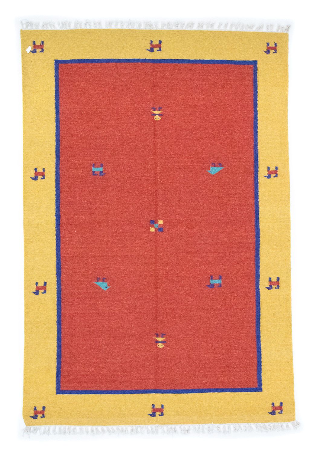 Kelim Teppich - Trendy 200 x 140 cm - orange