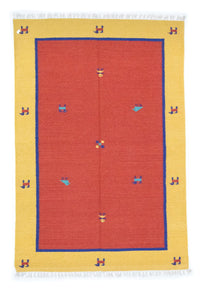 Tapis Kelim - Tendance - 200 x 140 cm - orange