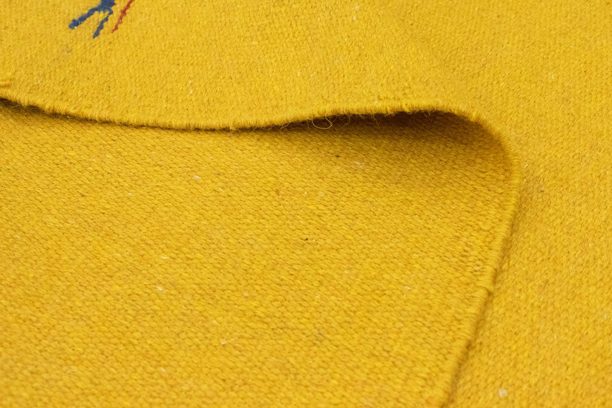 Kelim Teppich - Trendy 180 x 120 cm - gelb