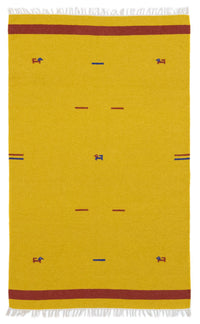 Tappeto Kelim - Tendenza - 180 x 120 cm - giallo